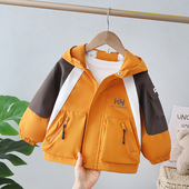 男宝宝帅气风衣小男孩夹克衫 儿童春装 小童 2026新款 男童外套春秋季