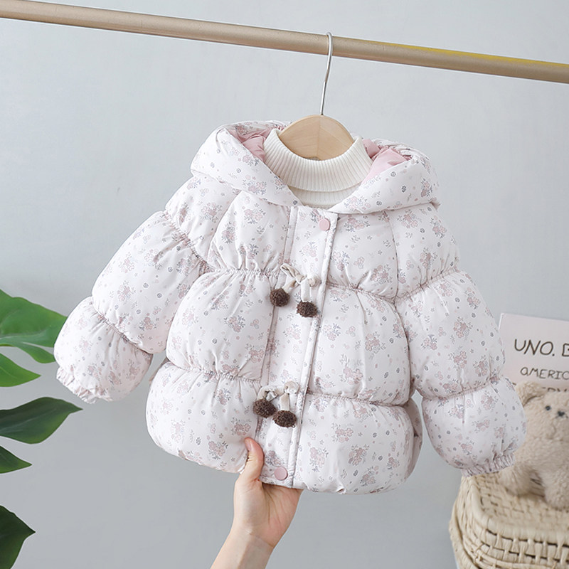 冬装女宝宝棉衣小女孩棉袄