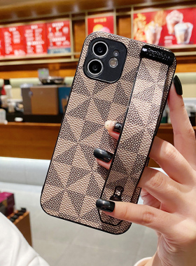 情侣兔适用于三星Galaxys24plus手机壳s23ultra新款s22+皮质s21腕带s20fe创意s10e支架a05s防摔套a04e高级感a