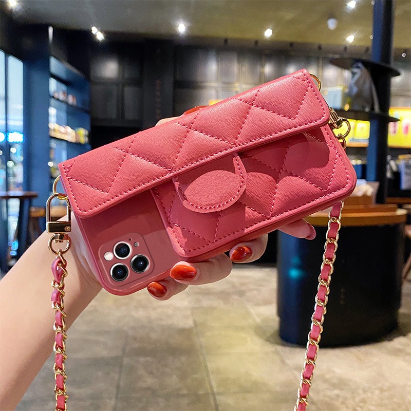 【2000+型号可备注】适用苹果15plus手机壳iphone13promax小香风12pro斜挎14promax零钱包xr时尚xsmax链条潮