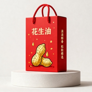 食用花生油包装礼盒葵花籽油菜籽油亚麻籽油核桃山茶油包装礼盒
