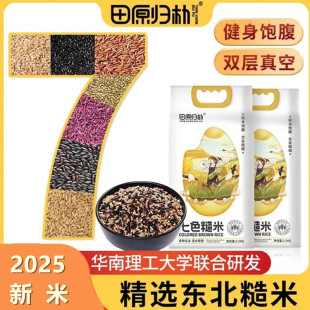 【2025新米】田原归朴七色糙米东北五常粗粮五谷杂粮5斤新米田园