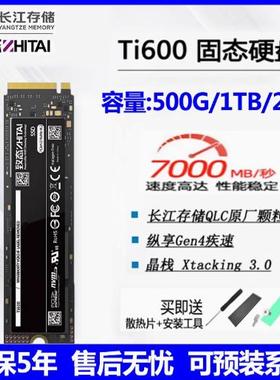 致态Ti600 1T/500G/2T固态硬盘NVMe致钛长江存储M2 SSD 4T兼容PS5