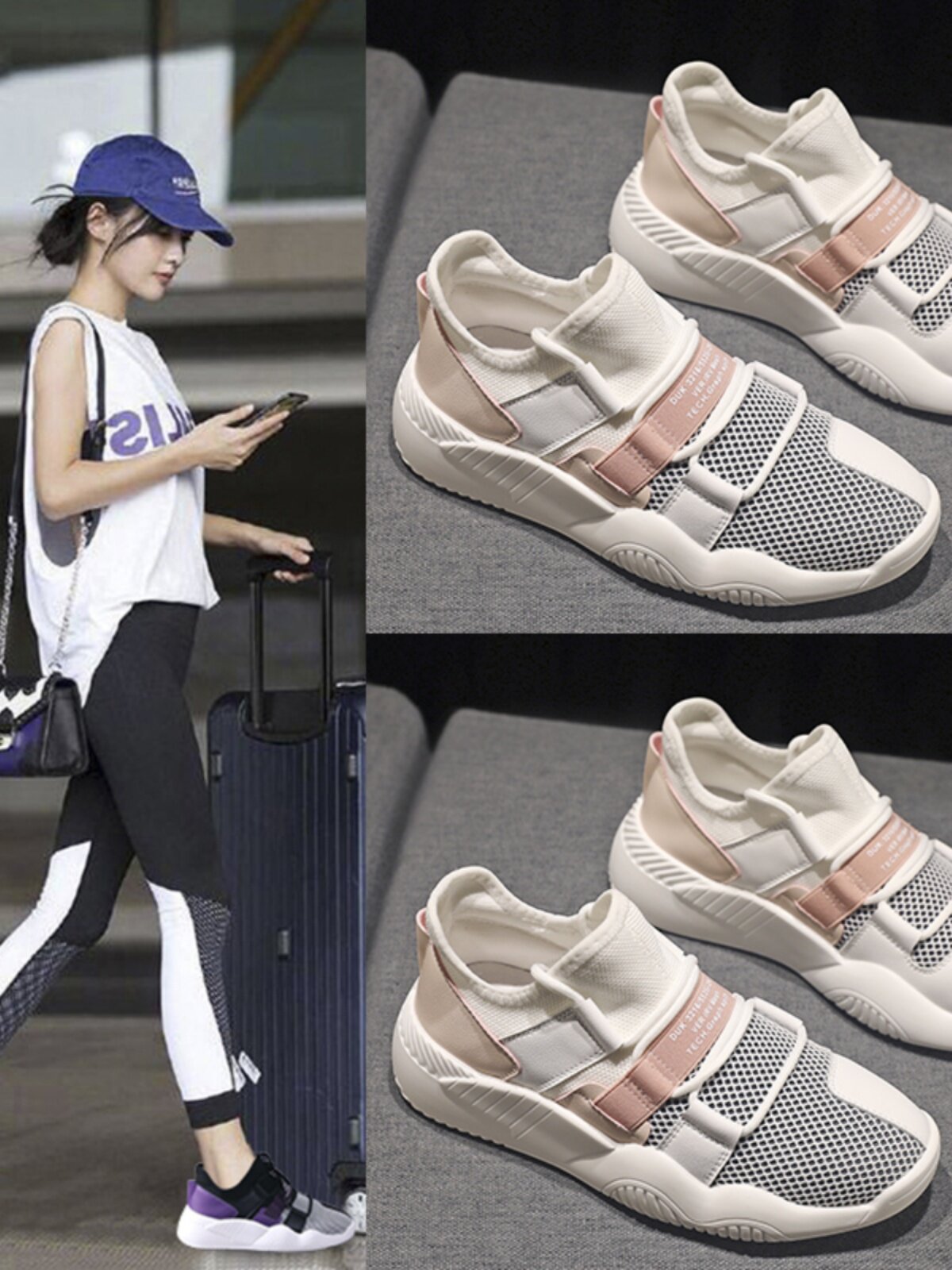 SIMPLICITY IS NOT SIMPLE MESH BREATHABLE DADDY SNEAKERS THICK SOLES INCREASE BY 3CM FASHIONABLE VERSATILE CASUAL AND COMFORTABLE