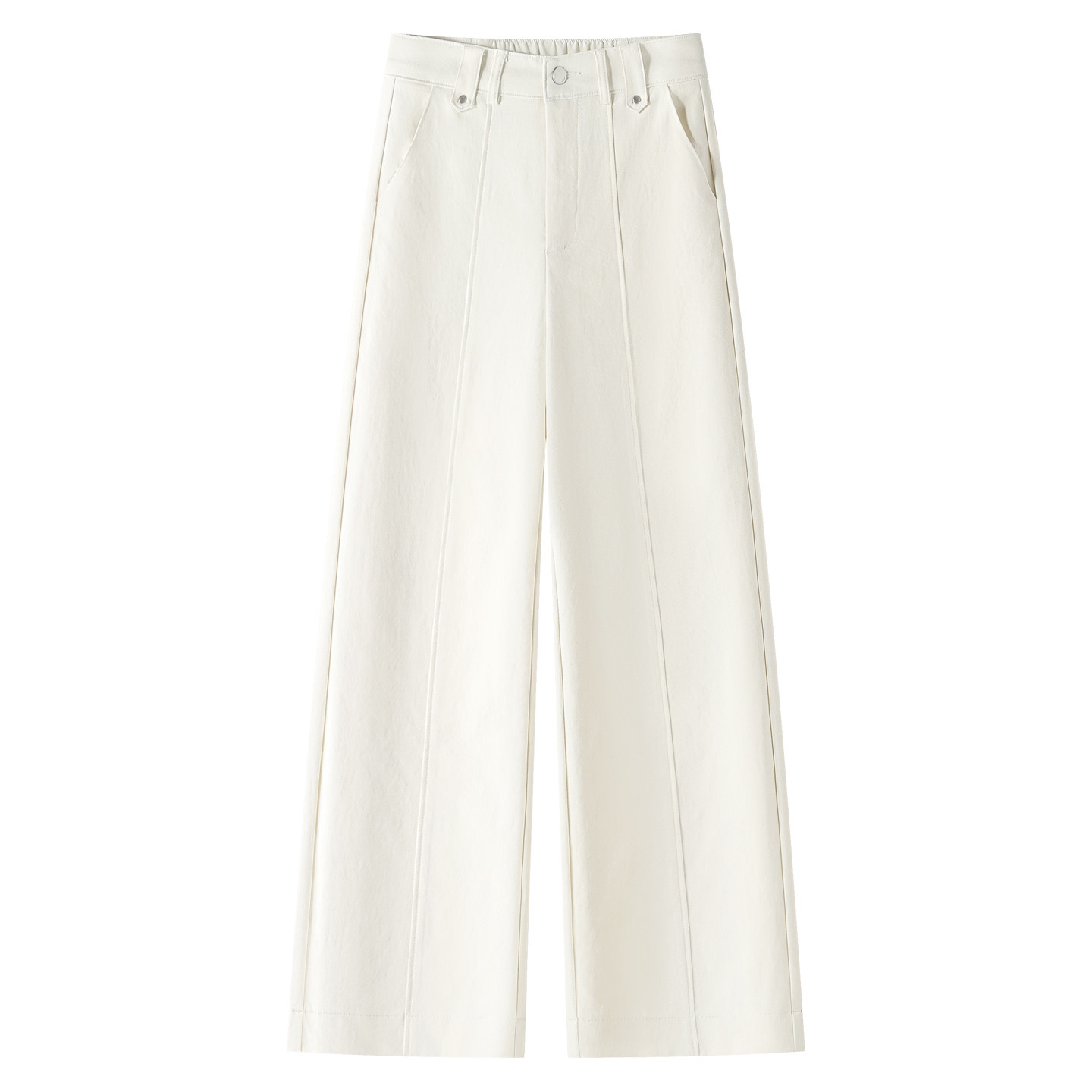 白色西装阔腿裤女2025新款秋季休闲显瘦宽松高级小个子垂感直筒裤