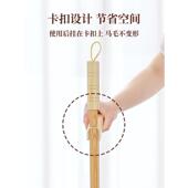 a6l木质马毛扫把簸箕套装 纯鬃毛猪鬃折叠防静电家用扫地扫帚木柄