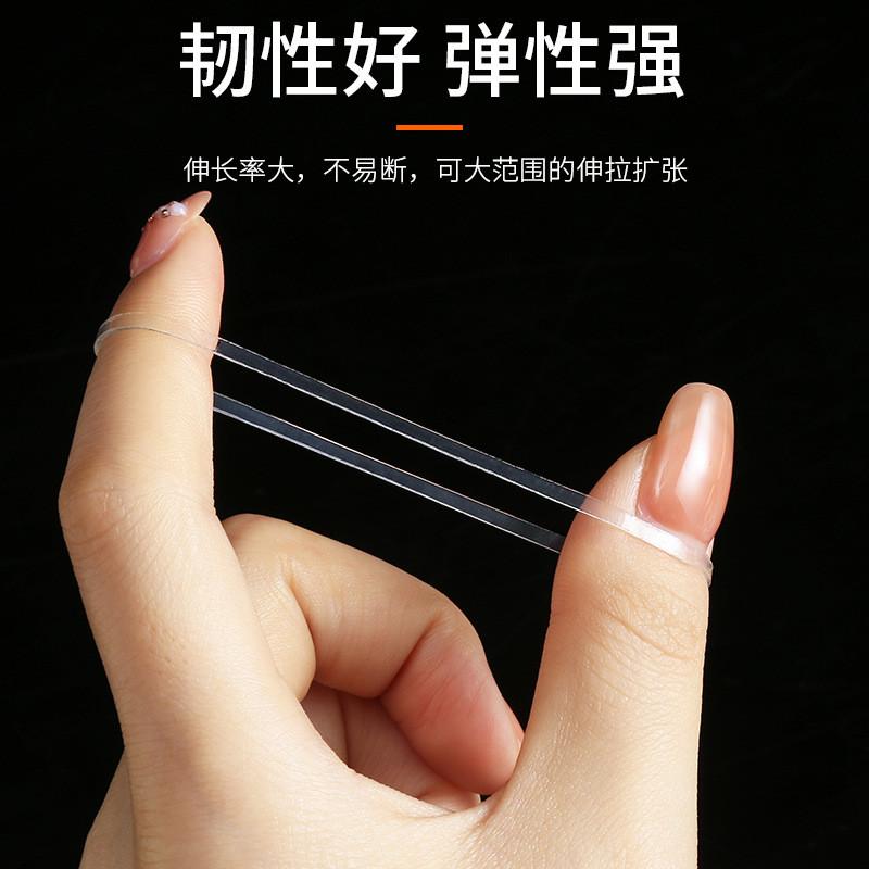 义乌厂家透明白色皮筋tpu耐高温抗老化胶圈耐用高透明防粘连橡筋