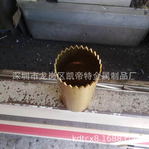 黄铜空心轴套管h65薄壁黄铜管空心管滚花拉花加工铜套铜管