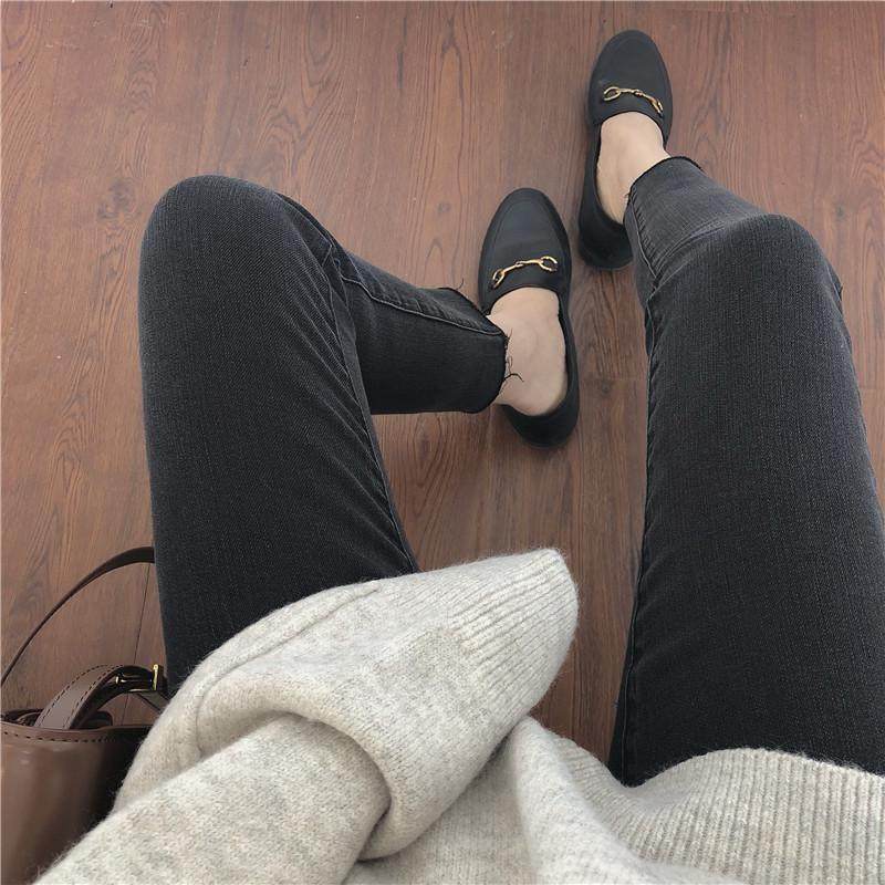 秋冬女2024年新款显瘦烟灰色大码紧身小脚九分铅笔,女装/女士精品,大码裤装,淘宝优惠券,粉丝福利购,淘宝优惠卷