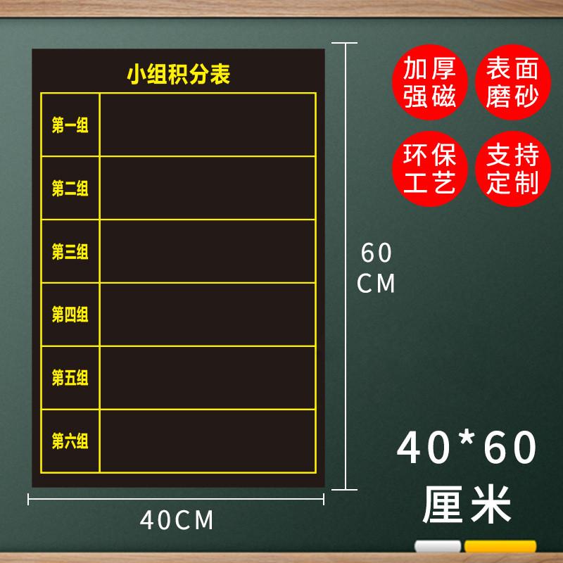 0j7i教室布置装饰磁性黑板贴小组积分表评比栏竞赛排行榜作业批发