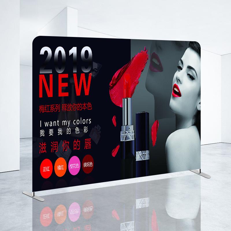 画面弹力布热转印折叠广告展示架快幕铝合金收缩架子直行背景墙秀