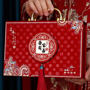 彩礼钱盒子订婚结婚礼金箱聘金盒定亲现金提亲彩礼箱20万箱子礼盒