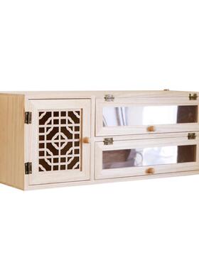 a947墙面免打孔小吊柜储物书房壁挂式柜客厅置物架墙上实木挂墙收