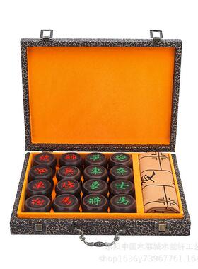 红木中国象棋厂家直销实木家居摆件枝棋盘棋盒酸木制工艺品