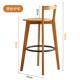 jry1酒吧桌椅靠背椅子北欧吧台椅高脚椅高脚凳实木吧台现代简约高
