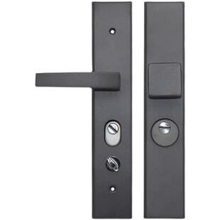 防盗门单面活动黑色大门固定拉手铁面板铝合金把手老式门配件锁具