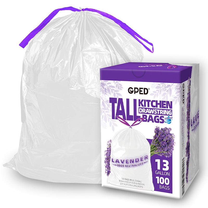 61k3穿绳式家用大号垃圾袋盒装抽取型带清洁袋厨房用香味防止异味