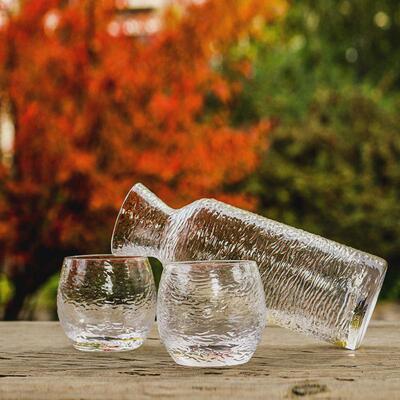 水晶玻璃威士忌日式酒壶套装透明