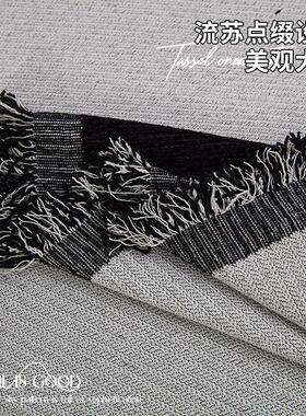 高级感沙发盖布防猫抓四季通用简约现代2022新款黑色万能沙发套罩