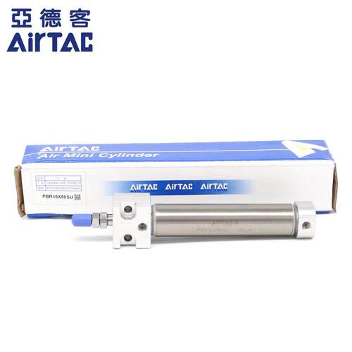 亚德客不锈钢笔形气缸pbr10*10*15*20*25*30*40*50*60*75*100-s-u