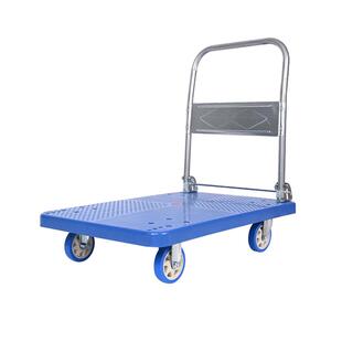 平板便携手推车仓库装卸折叠送水车超市工地搬运物流小拉货推车