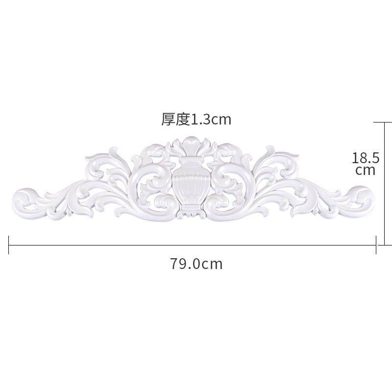 东阳木雕装饰花欧式背景墙实木贴花镂空门头花中式自粘墙饰挂件