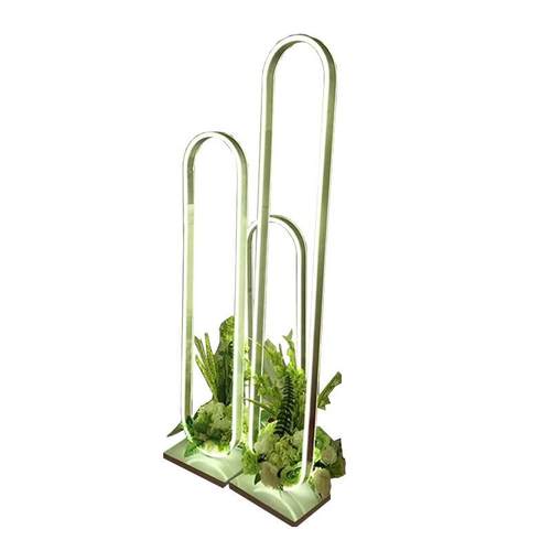 新款婚庆三件套椭形发光路引道具t台路引花架迎宾区装饰灯