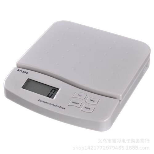 sf550快递秤邮政秤便携包裹秤家用厨房秤25kg1g可带电源线使用