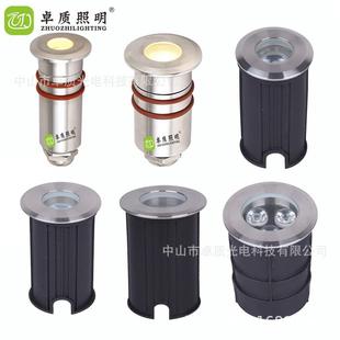 迷你led地埋灯1w嵌入式星星灯户外防水底不锈钢台阶圆形星光灯12V