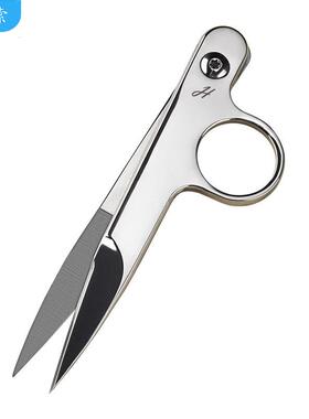 线头剪刀高级工业不锈钢 纱剪线剪自动弹簧U型小剪刀家用裁缝剪刀