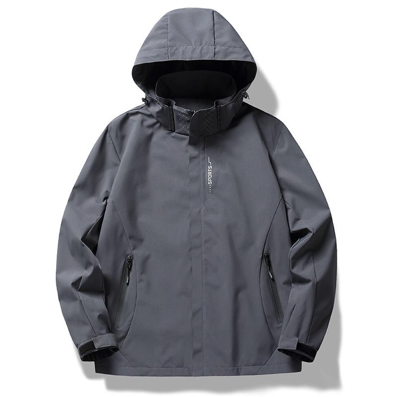 户外冲锋衣连帽可拆卸透气防风防水女薄款外套男款登山服团购批发