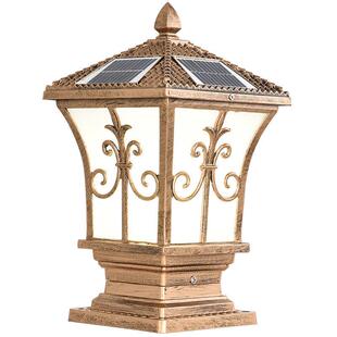 围墙庭院灯现货室外太阳防水柱头外围灯户外灯柱子大门庭院外