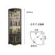 hf2x简约墙角柜客厅角落柜拐角柜三角柜酒柜实木转角柜玻璃门装