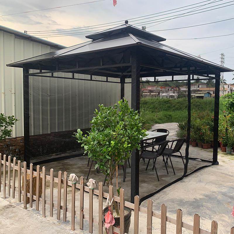 凉亭帐篷防蚊防虫烧烤棚蚊帐花园庭院围网户外网挂帘工厂直销