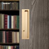 黑色暗藏柜门拉手衣柜橱柜抽屉移门隐形挖槽金色门把手免钉嵌入式