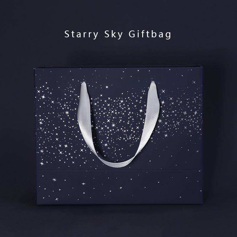ins风星空礼品袋手提纸袋子大号韩版精美创意简约男生生日礼物袋