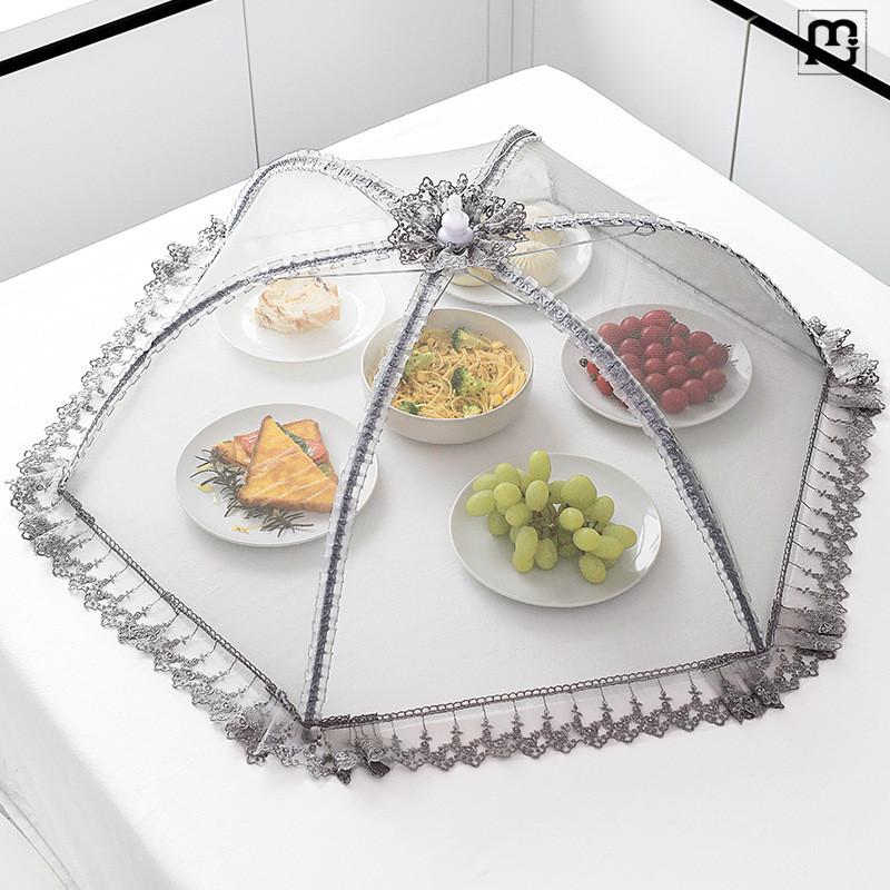 可折叠餐桌罩饭菜罩子盖菜罩遮尘防尘防苍蝇剩菜食物饭罩神黄荣幸