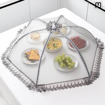 可折叠餐桌罩饭菜罩子盖菜罩遮尘防尘防苍蝇剩菜食物饭罩神黄荣幸