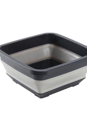 86m0收缩脸盆可折叠伸压缩硅胶大号便携式旅行宿舍家用四方形盆子