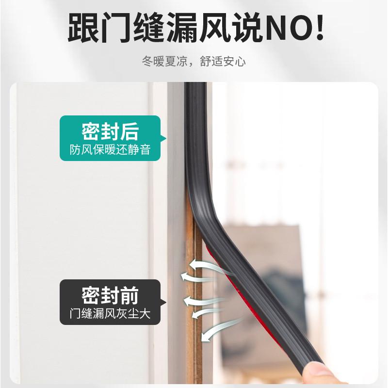 防盗门密封条进户入户门房门防风隔音条门底门框门缝门窗密封胶条