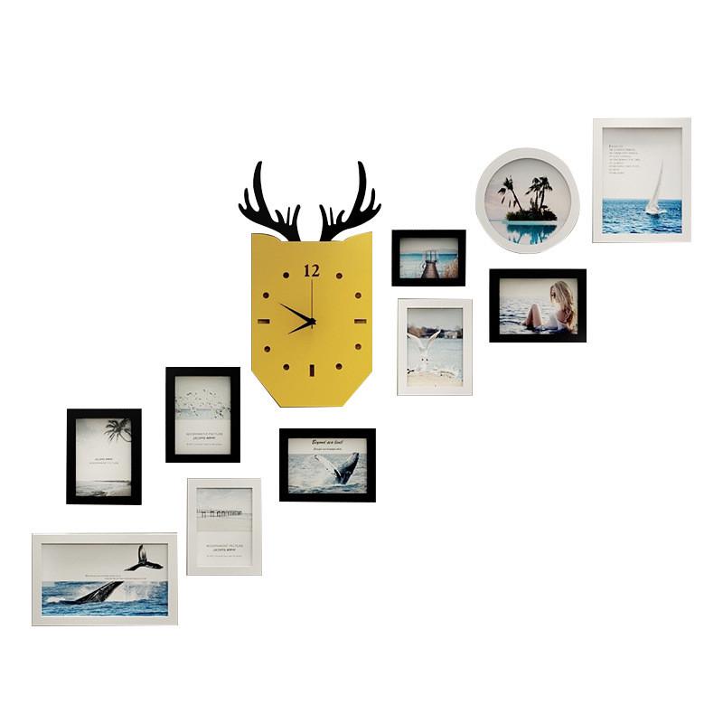 012-10组合照片墙批发相框挂墙框创意北欧风格楼梯复合楼相片墙