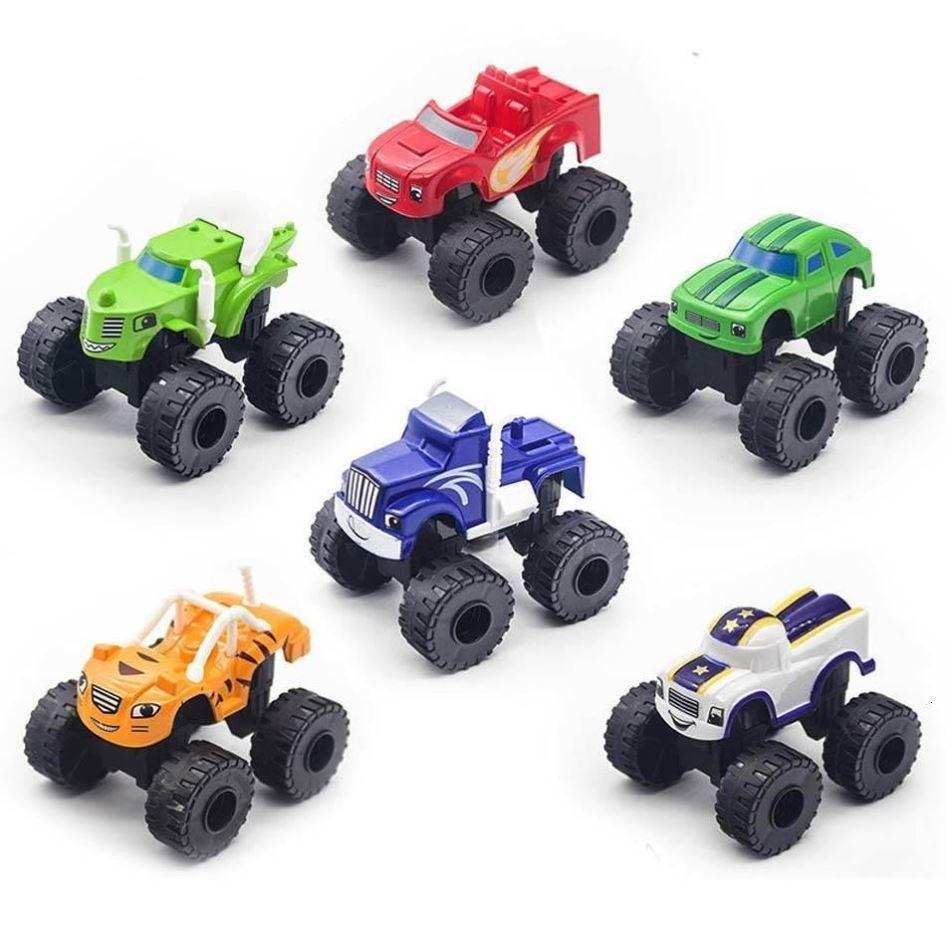 6PCS Racing Car blaze and the monster machines Miracle Crush