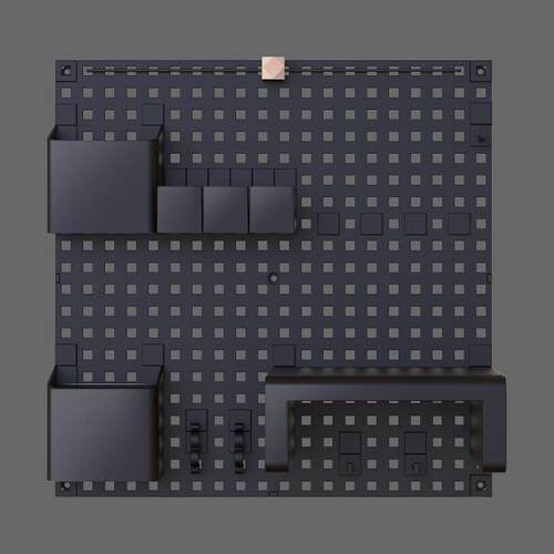 a947墙上置物架洞洞板免打孔桌面收纳架照片墙客厅书桌墙面装饰板