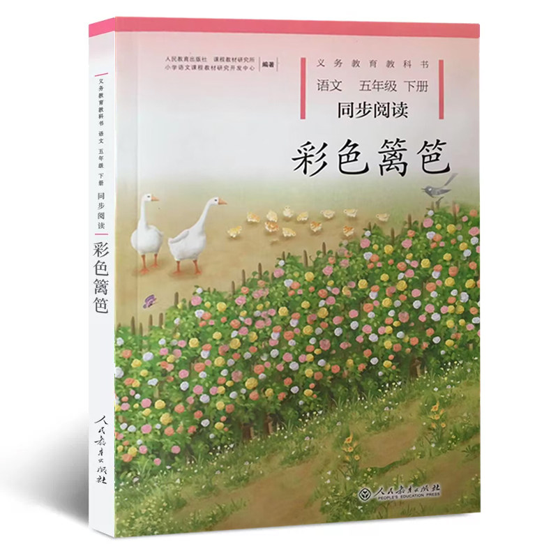 彩色篱笆五年级下册同步阅读五年级自读课本原童年的玩与学改版