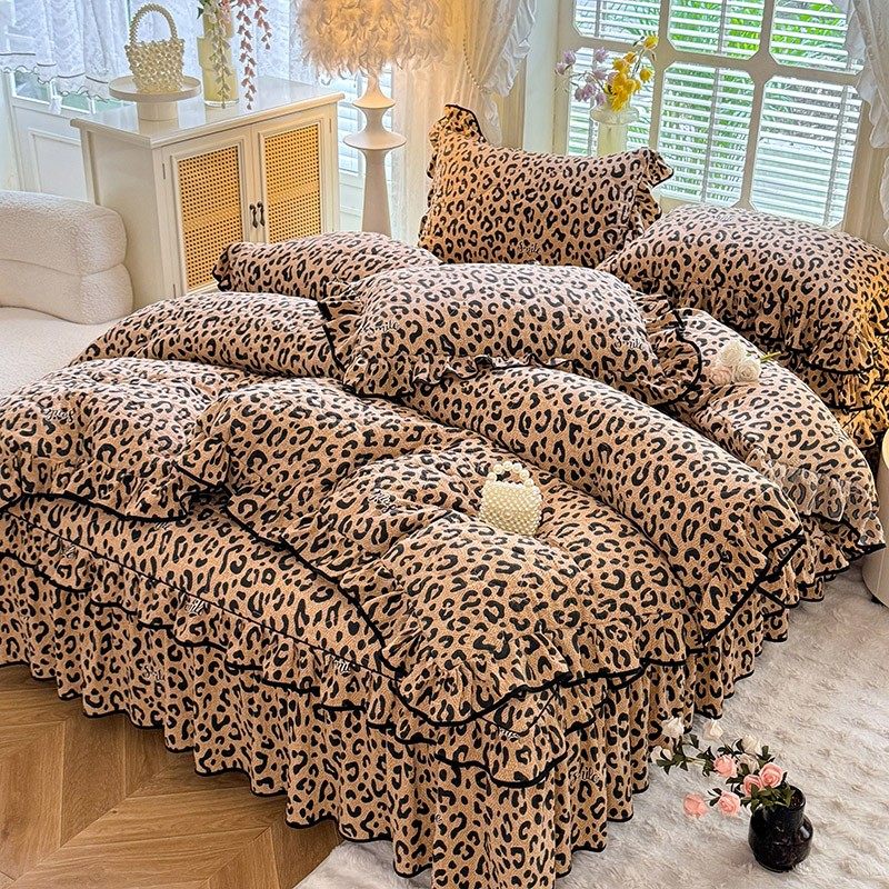 2026新款床上四件套全棉带床裙蕾丝花边床单被套四季通用,床上用品,床品套件/四件套/多件套,淘宝优惠券,粉丝福利购,淘宝优惠卷