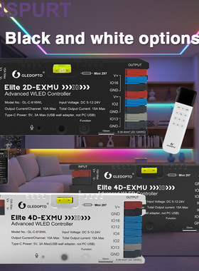 GLEDOPTO重磅新品精英四路带以太网接口ESP32 WLED控制器全新外壳