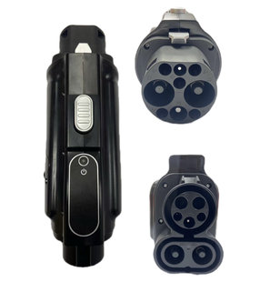 直流国标转美标gbt ccs1新能源电动汽车充电桩转接头适配器