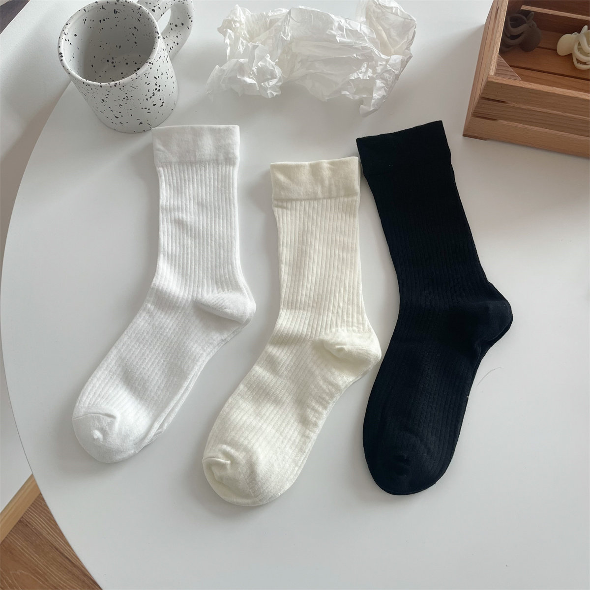 吸汗女棉堆堆袜无骨月子袜