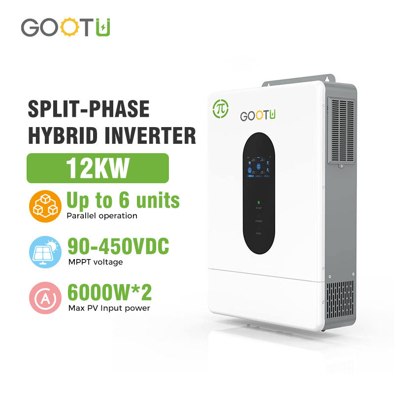 并网混合美规12KW太阳能逆变器家用大功率太阳能逆变器120V电池