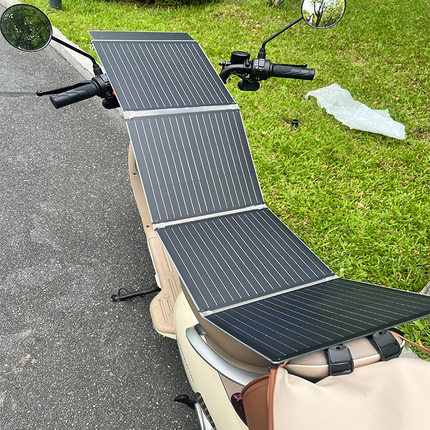 电动车太阳能发电板折叠全自动自发电充电器电三轮太阳能充电机